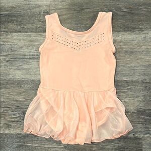 Pink Sleeveless Dress with Rhinestone Detail